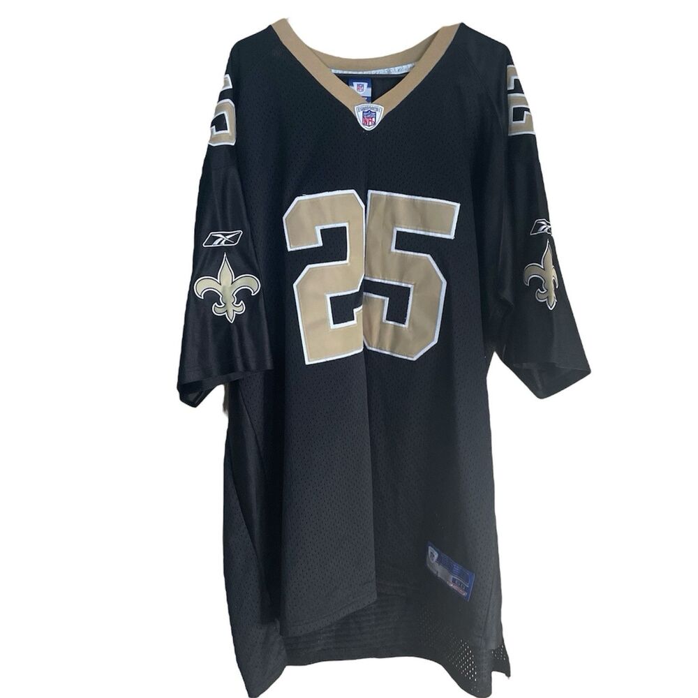 Reggie Bush #25 New Orleans Saints VTG NFL Stitched Jersey Sz 60 Reebok LNC